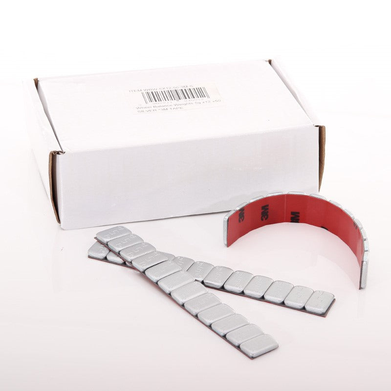 Auswuchtgewichte 5g x12 x50 SILBER *3M KLEBEBAND