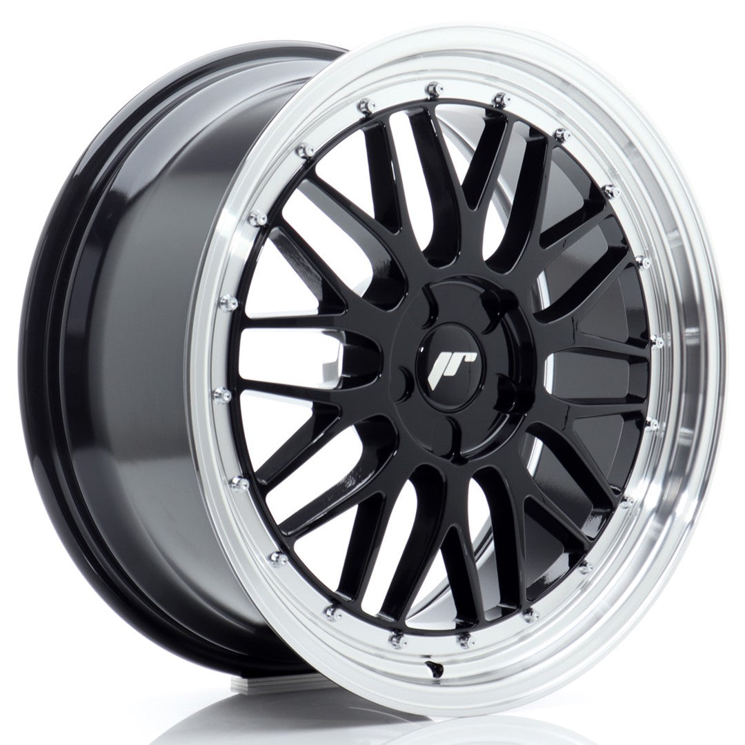 Japan Racing JR23 19x8 ET20-40 5H BLANK Gloss Black w/ Machined Lip