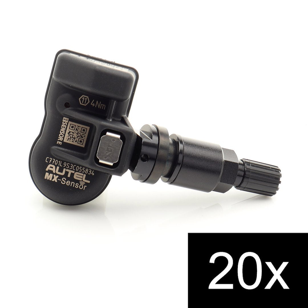 20er Set TPMS Autel MX-Sensor E 315+433MHz Metallschaft Schwarz