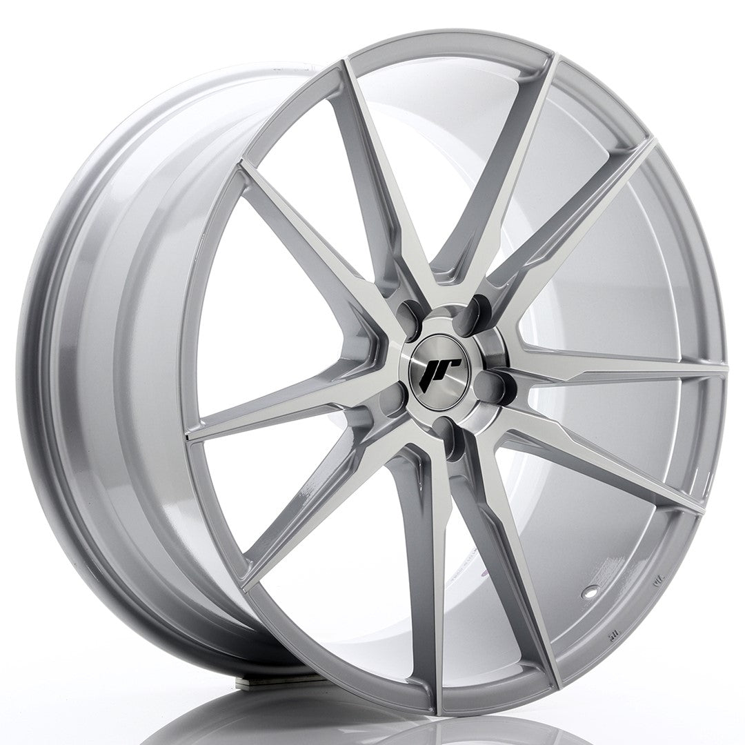Japan Racing JR21 22x10.5 ET15-52 5H BLANK Silver