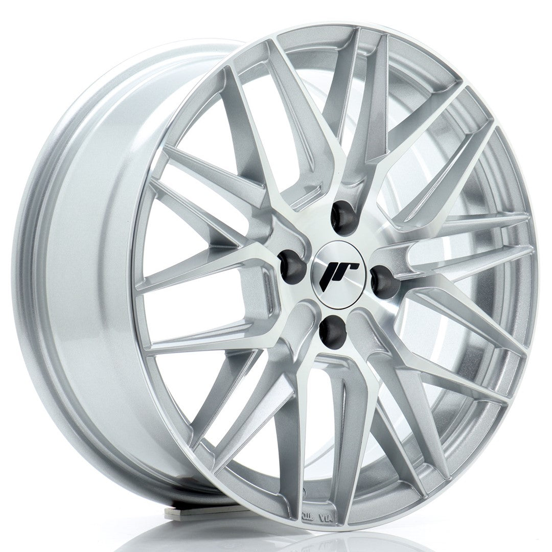 Japan Racing JR28 16x7 ET40 4x100 Silver Machined Face
