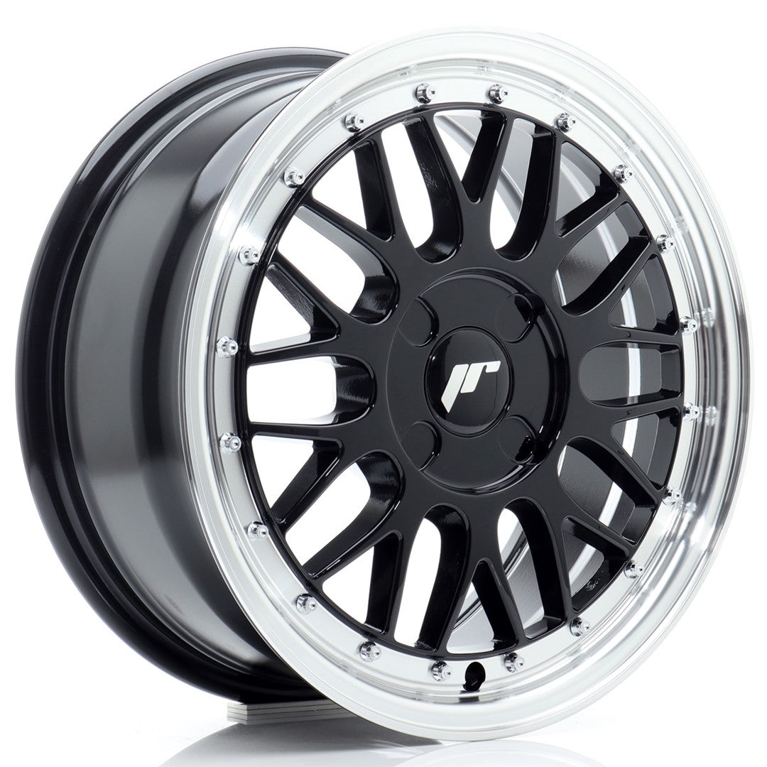 Japan Racing JR23 16x7 ET20-45 4H BLANK Gloss Black w/ Machined Lip