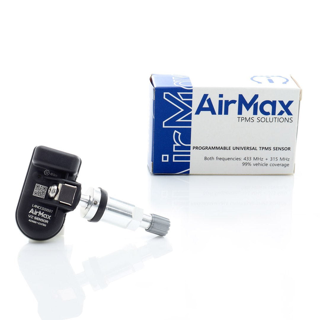 AirMax TPMS V2 Sensor 315+433MHz Metall Silber